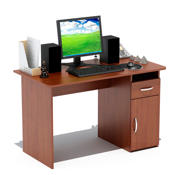 Компьютерный стол «СПМ-03.1 Испанский орех»