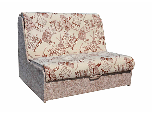 Большой кресло-кровать «Аккордеон №2  Газета коричневая»