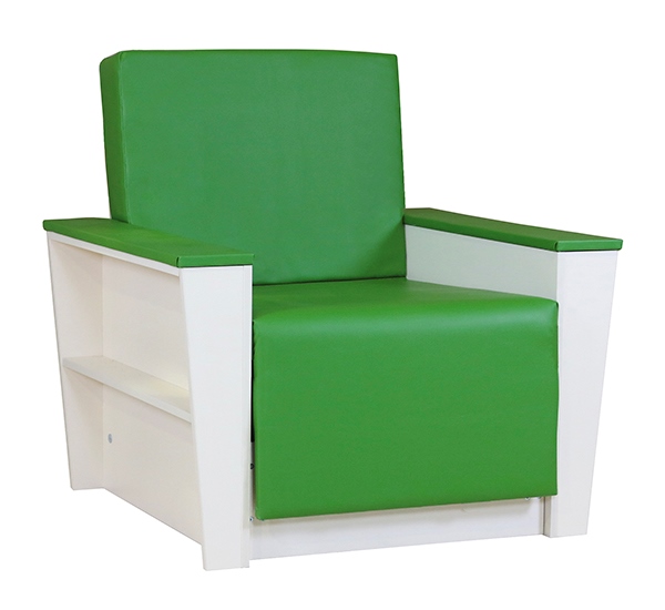 Кресло-кровать «Бруно» экокожа зелёная