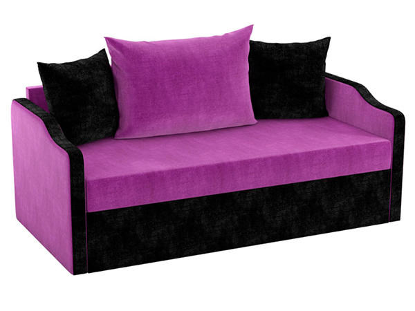 Детский диван «Дороти» фиолетовый, черный