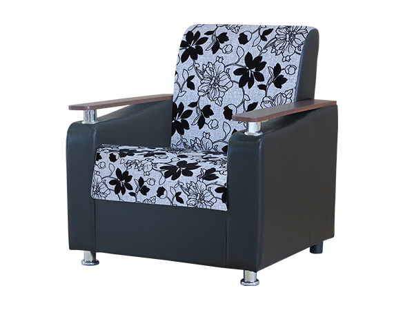 Кресло для отдыха «Мелодия ДП №1» шенилл серый цветы