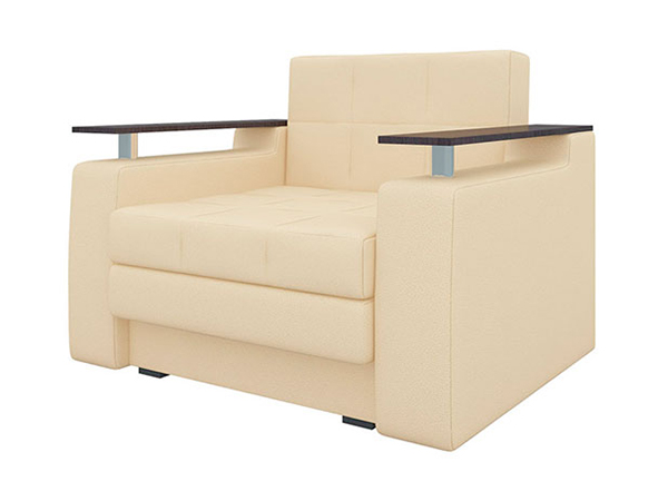 Кресло-кровать «Комфорт» Экокожа Бежевый