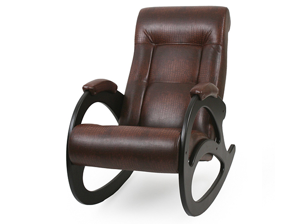 Кресло-качалка «Люкс» коричневый