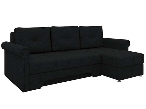 Угловой диван «Гранд-К» Черный