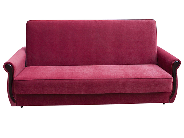Диван-кровать «Классика М» велюр розовый