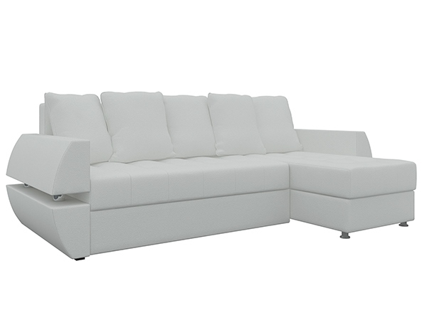 Угловой диван «Атлант У/Т» экокожа белый