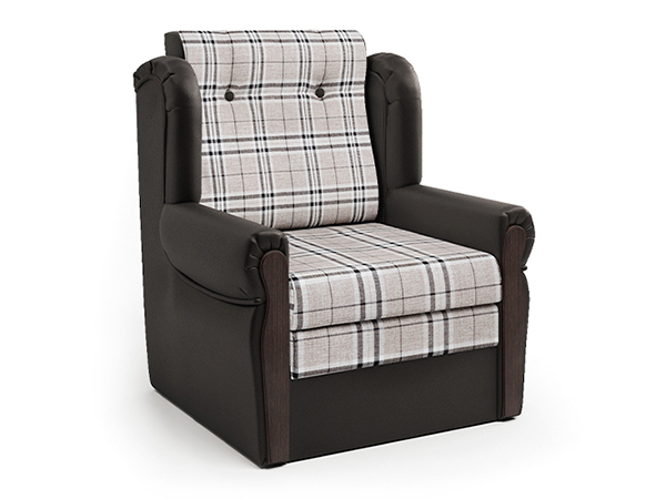 Кресло-кровать «Классика М» шоколад и аризона