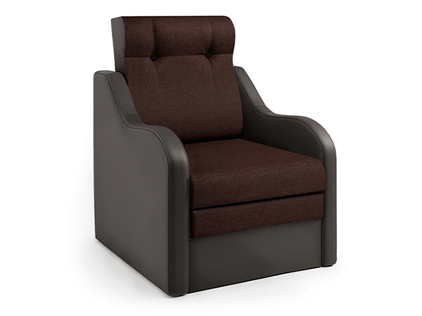 Кресло-кровать «Классика В» шоколад и рогожка