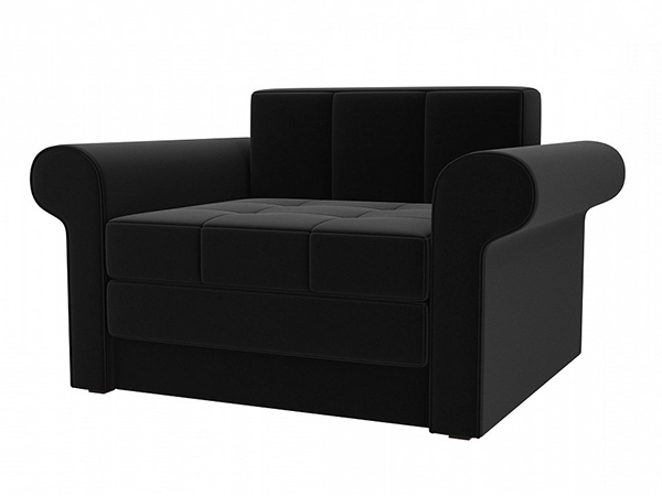 Кресло-кровать «Берли» велюр черный