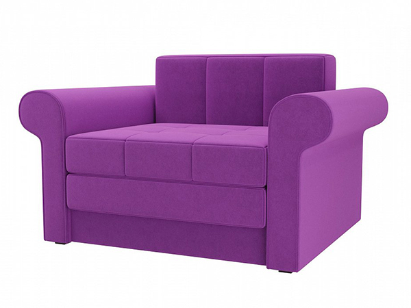 Кресло-кровать «Берли» велюр фиолетовый